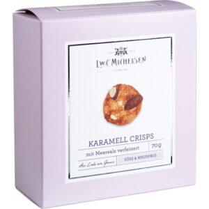 Mandel-Crisps mit Karamell und Meersalz. Gebäck & Kuchen