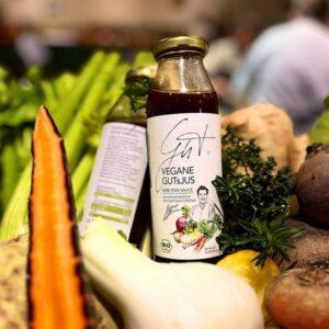 Gutsküche Gemüse-Jus, vegan. . Gutsküche Wulksfelde Fonds und Suppen