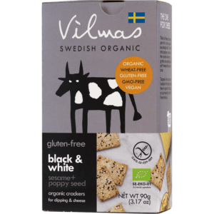 Vilmas Black & White Bio-Cracker. Gebäck & Kuchen