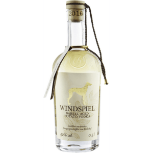 Windspiel »Barrel Aged Potato Vodka«. . Windspiel Manufaktur Hochprozentiges