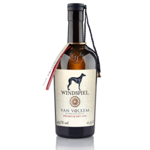 Windspiel »Premium Dry Gin Van Volxem«. Spirituosen