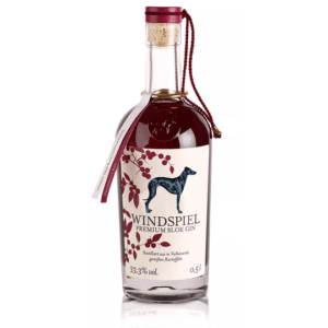 Windspiel »Premium Sloe Gin«. Spirituosen